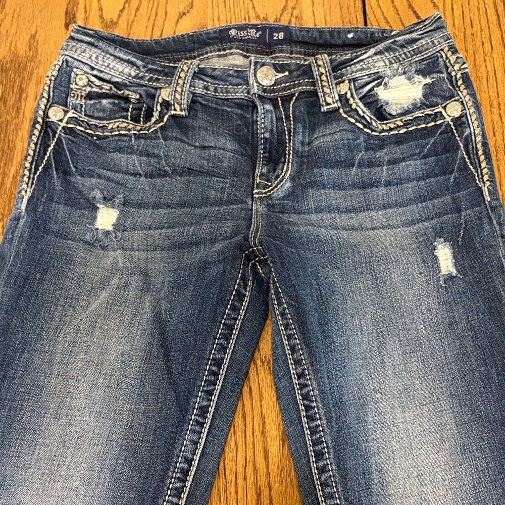 Miss Me Classic Stitch Bootcut Jeans - Picture 3 of 8